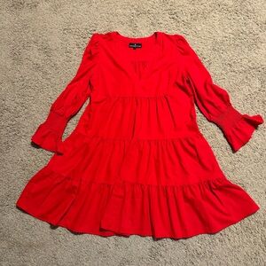 NWOT Pomander Place (Tuckernuck) red Kenzo dress, sz L